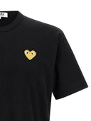Comme Des Garçons Play 'Gold Heart' T Shirt