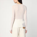 Roberto Collina Semi Transparent Sweater In Natural Colour