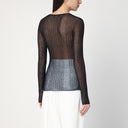Roberto Collina Semi Transparent Black Sweater
