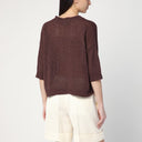 Roberto Collina Brown Sweater In Cotton Blend
