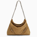 Givenchy Medium Voyou Chain Bag In Hazel Suede