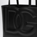 Dolce&Gabbana Dg Logo Black Leather Small Tote Bag