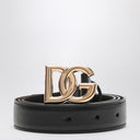 Dolce & Gabbana Black Logo Boucle Boucle