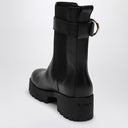 Bota de quelsea de cuero negro de givenchy voyou