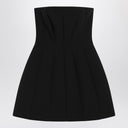 Max Mara Pianoforte Black Bustier Dress In Sablé