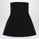 Max Mara Pianoforte Black Bustier Dress In Sablé