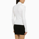 Balmain blanc côtelé à côte