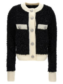 Balmain Furry Tweed Cardigan