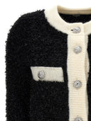 Balmain Furry Tweed Cardigan
