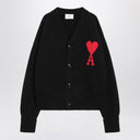 Ami Paris Ami de Coeur Black Cardigan
