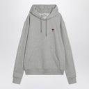 Ami Paris Ami de Coeur Grey Hoodie