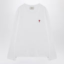 Ami Paris White Ami De Coeur T Shirt