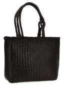 Lemaire 'Chevron Leather' Shopping Bag