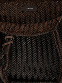 Lemaire 'Chevron Leather' Shopping Bag