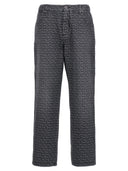 Balmain Logo Pattern Jeans