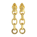 Tao Earrings In Turquoise Blue Metal