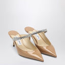 Jimmy Choo Bing 65 Biscuit Color Sabot con strass