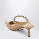 Jimmy Choo Bing 65 Biscuit Color Sabot con strass