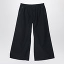 Acne Studios Black Nylon And Cotton Blend Wide Trousers