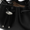 Jimmy Choo Cinch M Black Leather Bucket Bag