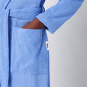 Tekla hellblaues Bademantel