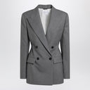 Givenchy Grey Double Breasted Wool Jacket
