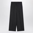 Givenchy Dark Grey Wool Wide Trousers