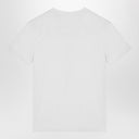 Givenchy wit katoenen t -shirt met logo -borduurwerk