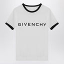 Givenchy White Archetype T Shirt With Logo