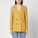 Blazé Milano Everyday Mustard Colored Double Breasted Jacke