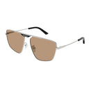 Balenciaga Sunglasses Bb0246 Sa 006 Ruthenium/Brown Men