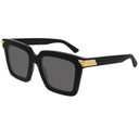 Okulary przeciwsłoneczne Bottega Veneta Bv1005 S 001 czarno-szare damskie