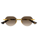 Bottega Veneta Sunglasses Bv1379 S 003 Gold/Brown Men