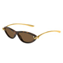 Bottega Veneta Sunglasses Bv1390 S 002 Gold/Brown Women