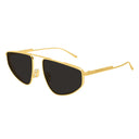 Bottega Veneta Sunglasses Bv1466 S 001 Gold/Gray Woman