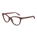Bottega Veneta Eyeglasses Bv1313 O 005 Burgundy/Transparent Woman