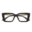 Bottega Veneta Eyeglasses Bv1448 O 002 Brown/Transparent Woman