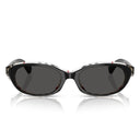 Burberry Sunglasses Be4447 D 412187 Black Vintage Pattern/Dark Grey Women