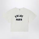 Chloé White T Shirt z logo