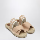 Chloé Butter Coloured Sabot With Logo