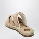 Chloé Butter Coloured Sabot With Logo