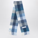 Acne Studios Indigo Blue/Grey/Light Blue Alpaca Scarf