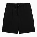 Pt Torino Black Cotton Blend Bermuda Shorts