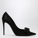 Dolce&Gabbana Black Satin Pumps With Bow