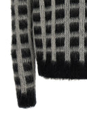 Marni 'gebürstete Scheck Fuzzy Wuzzy' Strickjacke '