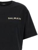 Balmain -Logo geschnittenes T -Shirt