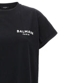 Balmain Flocked Logo T -Shirt