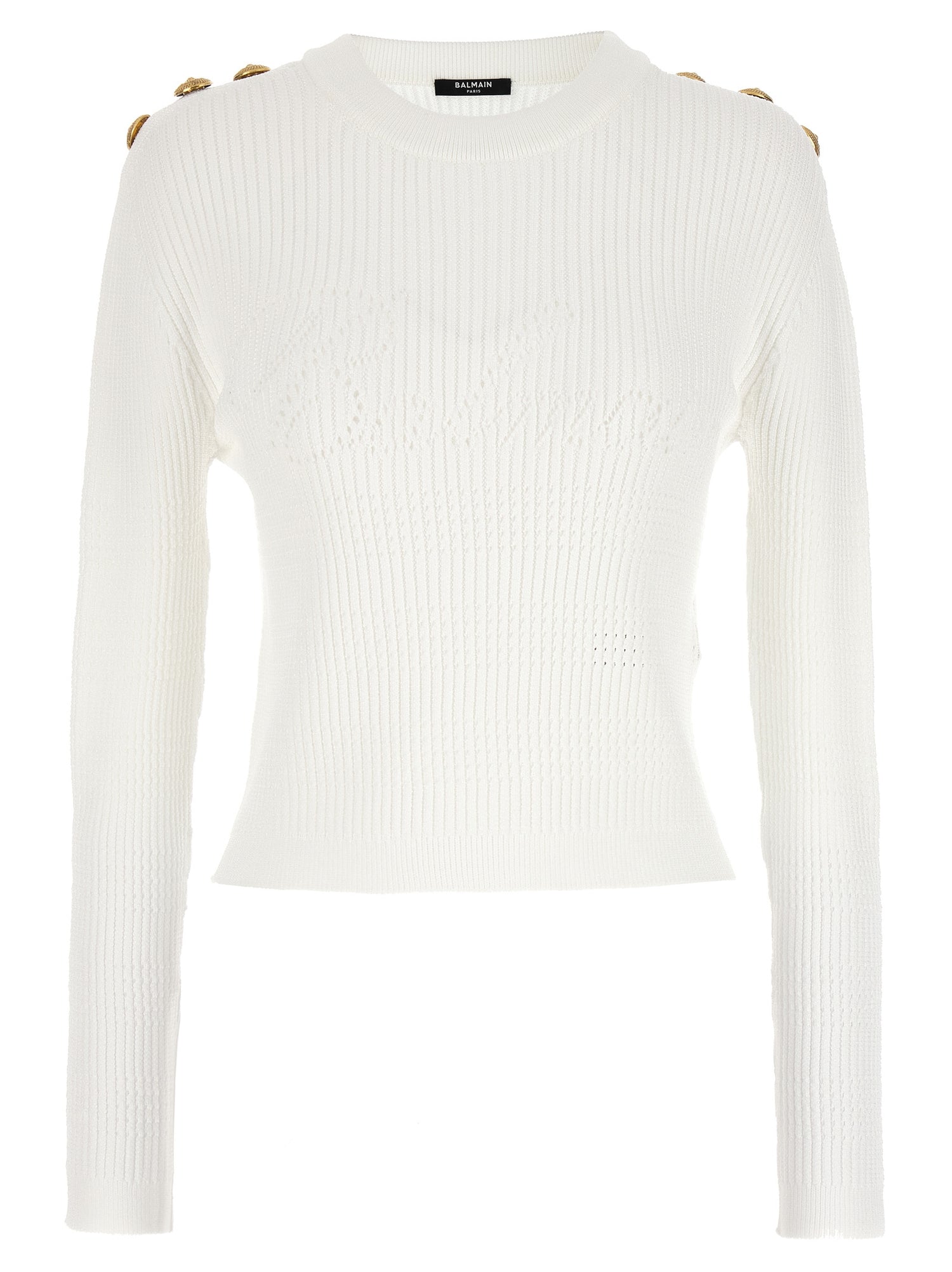 Knit Jumper Balmain Pullover Grau Balmain Pulli PIERRE BALMAIN