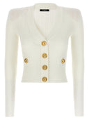 Balmain Logo Buttons Cardigan