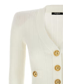 Balmain Logo Buttons Cardigan
